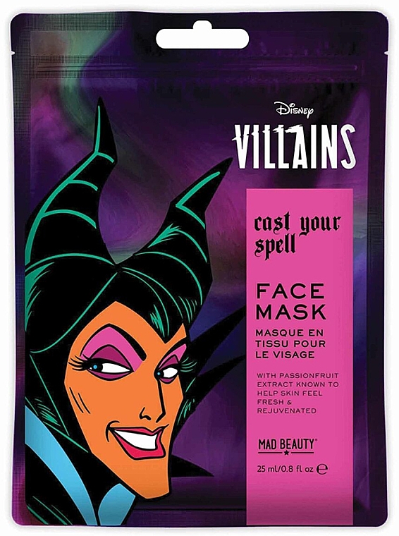 Маска для лица "Малефисента" - Mad Beauty Disney Pop Villains Maleficent Face Mask — фото N1