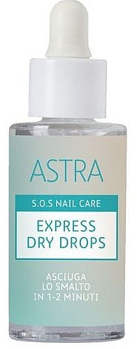 Капли экспресс-сушка - Astra Make-up Sos Nails Care Express Dry Drops 
