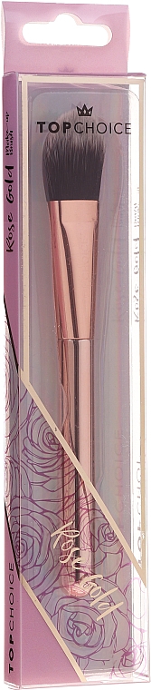 Пензлик для нанесення флюїдних засобів, 37290 - Top Choice Rose Gold — фото N1