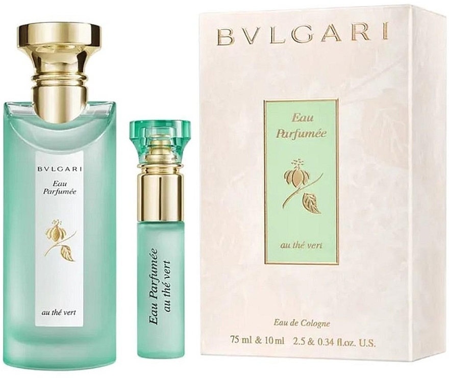 Bvlgari Eau Parfumee au The Vert - Набір (edc/75ml + shm/75ml + sh/gel/75ml + cond/75ml + b/lot/75ml + soap/75g + soap/50g + wipe/2x12g) — фото N1