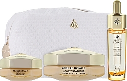 Набор - Guerlain Abeille Royale Day Cream Age-Defying Set (cr/50ml + eye/cr/15ml + oil/15ml + bag/1pc) — фото N2