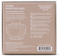 Ароматическая свеча, 3 фитиля - Gentleme's Hardware Soy Wax Candle 589 Mountain Sage — фото N4