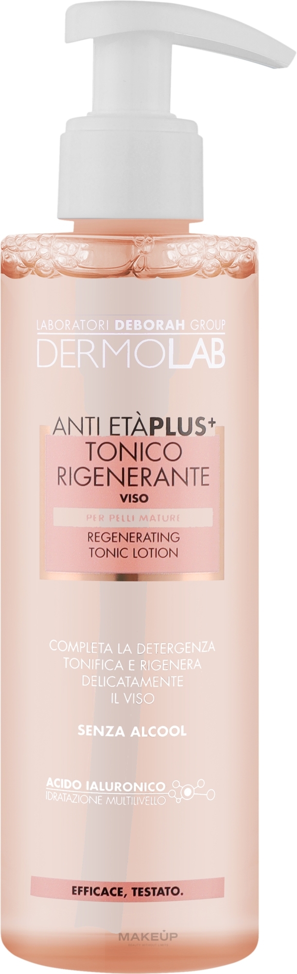 Тонік антивіковий 60+ для обличчя - Deborah Dermolab Tonic — фото 200ml