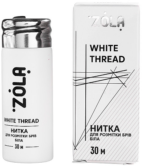 Нитка для розмітки 30 м, біла - Zola White Thread — фото N1