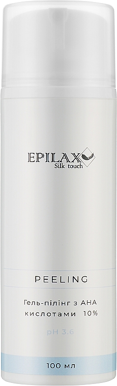 Гель-пілінг з АНА-кислотами 10% pH 3.6 - Epilax Silk Touch Peeling — фото N1