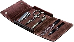 Духи, Парфюмерия, косметика Маникюрный набор, 5 предметов "Houston" - Erbe Solingen Manicure Set Antique Brown