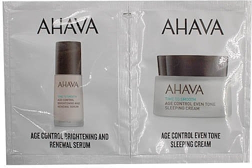 Набор - Ahava Time To Smooth Set (serum/2ml + cr/3ml) — фото N1