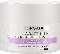 Мультирегенерувальний крем для сухої шкіри - Eveline Cosmetics Organic Goat`s Milk Rich Cream — фото N1