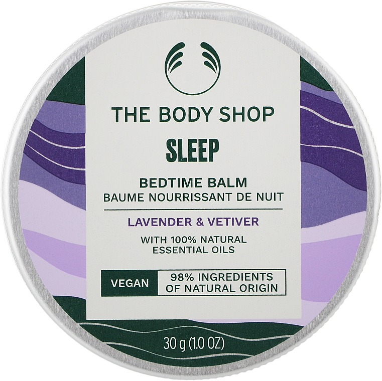 Бальзам "Лаванда и ветивер". Спокойный сон - The Body Shop Sleep Bedtime Balm — фото N1
