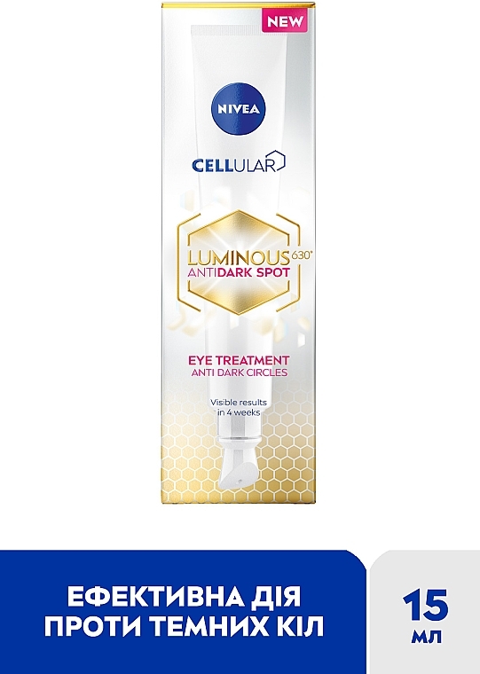 Крем для кожи вокруг глаз против темных кругов - NIVEA Luminous 630 Anti Spot Eye Cream — фото N2