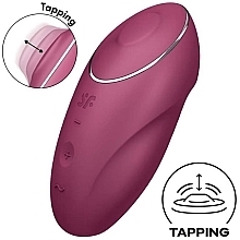 Кліторальний стимулятор, червоний - Satisfyer Tap & Climax 1 Red — фото N2