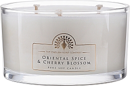 Ароматична свічка - The English Soap Company Oriental Spice & Cherry Blossom Triple Wick Candle — фото N1