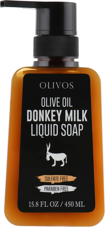 Рідке мило з молоком ослиці - Olivos Olive Oil Donkey Milk Liquid Soap — фото N1