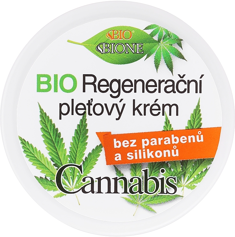 Восстанавливающий крем - Bione Cosmetics Cannabis Regenerative Cream (Travel Size) — фото N1