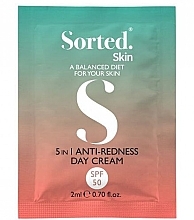 Духи, Парфюмерия, косметика Дневной крем 5 в 1 против покраснения - Sorted Skin 5 in 1 Anti-Redness Day Cream SPF 50 (пробник)