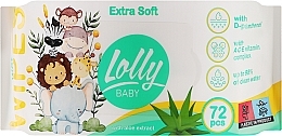 Духи, Парфюмерия, косметика Влажные салфетки для детей "Extra Soft" - Lolly