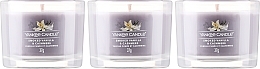 Набор - Yankee Candle Smoked Vanilla & Cashmere (candle/3x37g) — фото N2