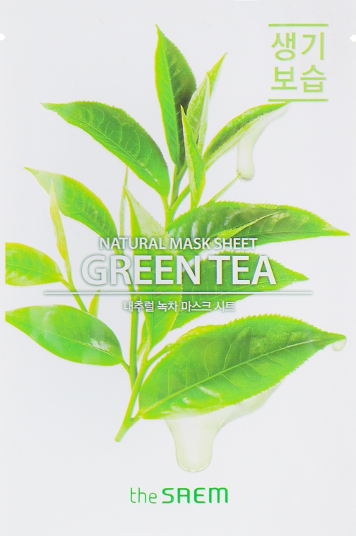 Успокаивающая тканевая маска - The Saem Natural Mask Sheet Green Tea