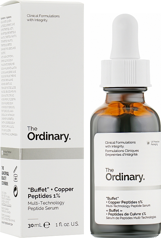 Пептидна сироватка для обличчя - The Ordinary "Buffet" + Copper Peptides 1% Multi-Technologies Peptide Serum — фото N2