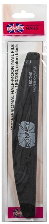Пилочка для ногтей, 180/240, черная, «RN 00271» - Ronney Professional — фото N1