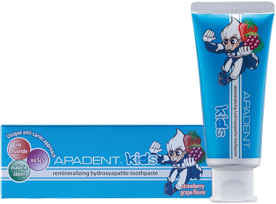 Детская зубная паста - Sangi Apadent Kids Toothpaste Strawberry Grape Flavor — фото N1