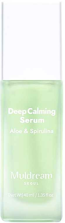 Заспокійлива сироватка для чутливої та жирної шкіри - Muldream Deep Calming Serum Aloe & Spirulina — фото N1
