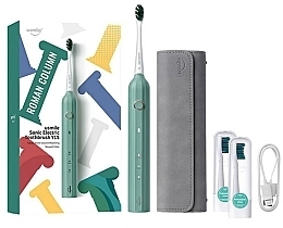 Парфумерія, косметика Електрична зубна щітка Y1S, зелена - Usmile Sonic Electric Toothbrush Y1S Green
