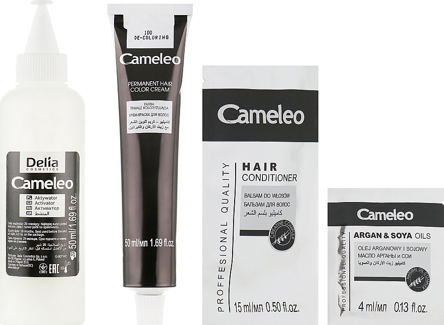 Знебарвлювач для волосся №100 - Delia Cameleo De-Coloring Cream — фото N4