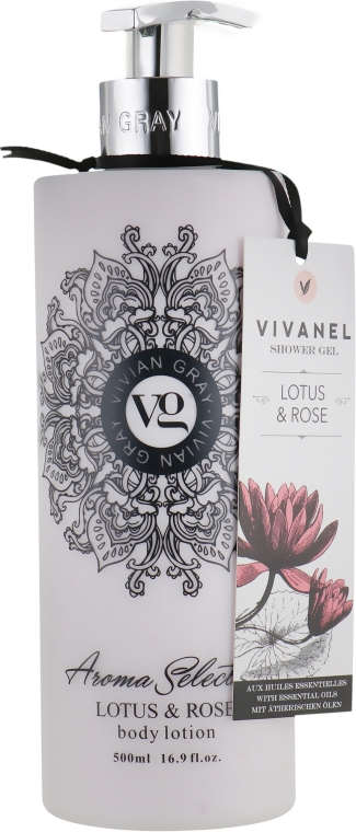 Лосьйон для тіла - Vivian Gray Aroma Selection Lotus & Rose Body Lotion — фото N1