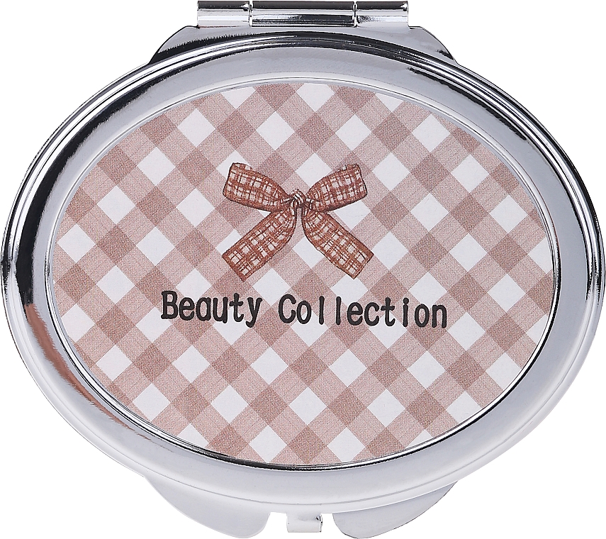 Зеркальце косметическое 85611, в клетку - Top Choice Beauty Collection — фото N1