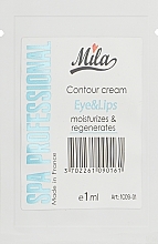 Крем для контура глаз и губ - Mila Eye & Lips Cream (пробник) — фото N1