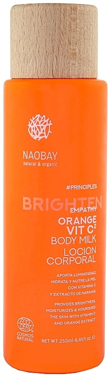 Молочко для тела с витамином С - Naobay Principles Brighten Empathy Orange Vit C2 Body Milk