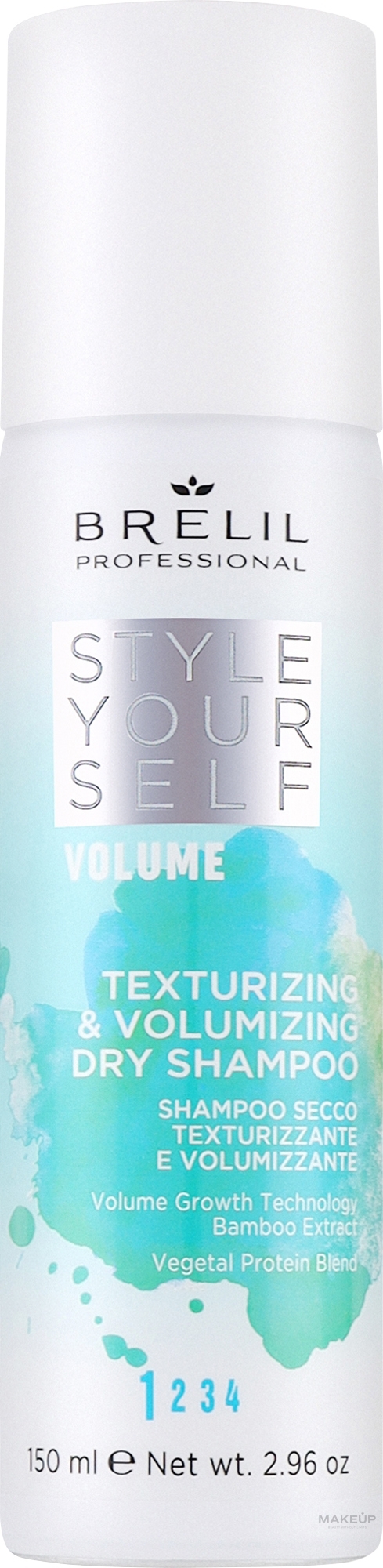 Сухий шампунь для текстурування та надання об'єму волоссю - Brelil Style Yourself Volume Texturizng & Volumizing Dry Shampoo — фото 150ml