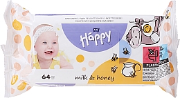 Парфумерія, косметика Вологі серветки - Bella Baby Happy Milk & Honey