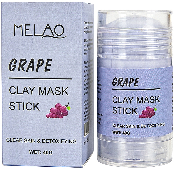 Маска-стик для лица "Grape" - Melao Grape Clay Mask Stick — фото N1