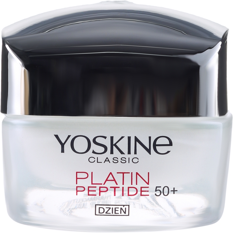Денний крем для нормальної та комбінованої шкіри - Yoskine Classic Platin Peptide Face Cream 50+ — фото N2