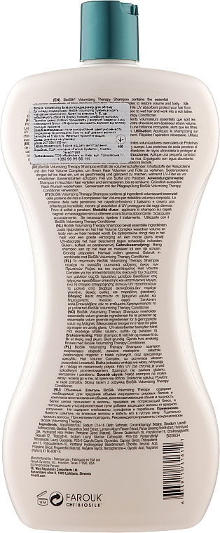 Шампунь для придания объема - BioSilk Volumizing Therapy Shampoo — фото N4