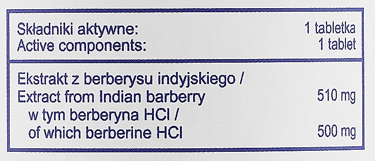 Харчова добавка "Берберин гідрохлорид" - SFD Nutrition Berberyna HCL — фото N3