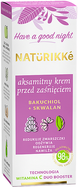 Ночной крем для лица - Naturikke Bakuchiol Night Cream — фото N1