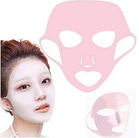 Силіконова маска для косметичних процедур, рожева - Deni Carte