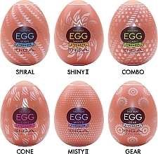 Набор, 6 предметов - Tenga Easy Beat Egg Hard Boiled Package II — фото N3
