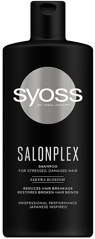 Шампунь для истощенных и поврежденных волос - Syoss Salon Plex Sakura Blossom Shampoo 