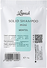 Твердий шампунь "Mentol" - Lapush Solid Shampoo Mini — фото N2