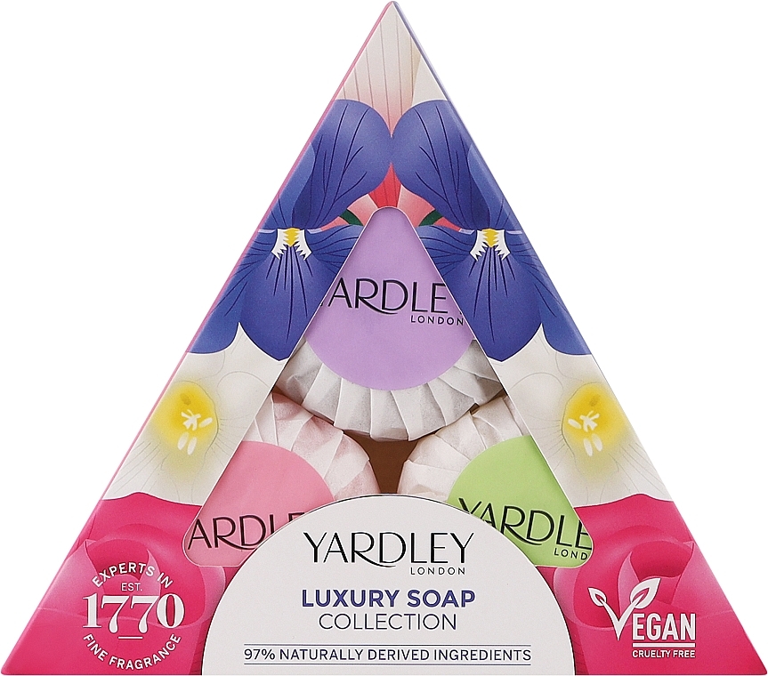 Yardley English Rose - Набор (soap/3х50g) — фото N1