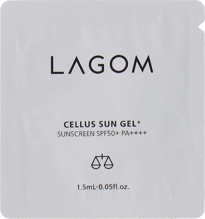 Солнцезащитный гель - Lagom Cellus Sun Gel+ SPF50+ PA+++ (пробник) — фото N1