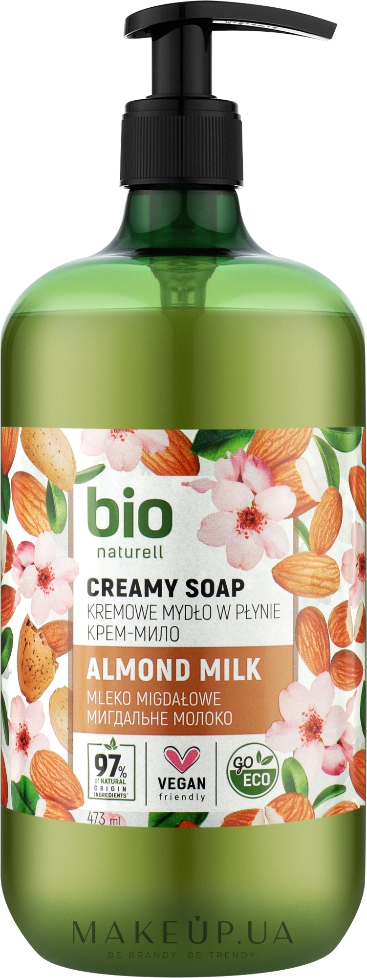 Крем-мило "Мигдальне молоко" - Bio Naturell Almond Milk Creamy Soap — фото 473ml