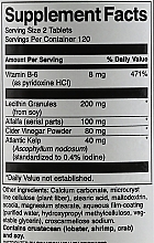 Пищевая добавка "Лецитин, водоросли, B-6 и яблочный уксус" - Swanson Lecithin Kelp B-6 & Cider Vinegar — фото N3