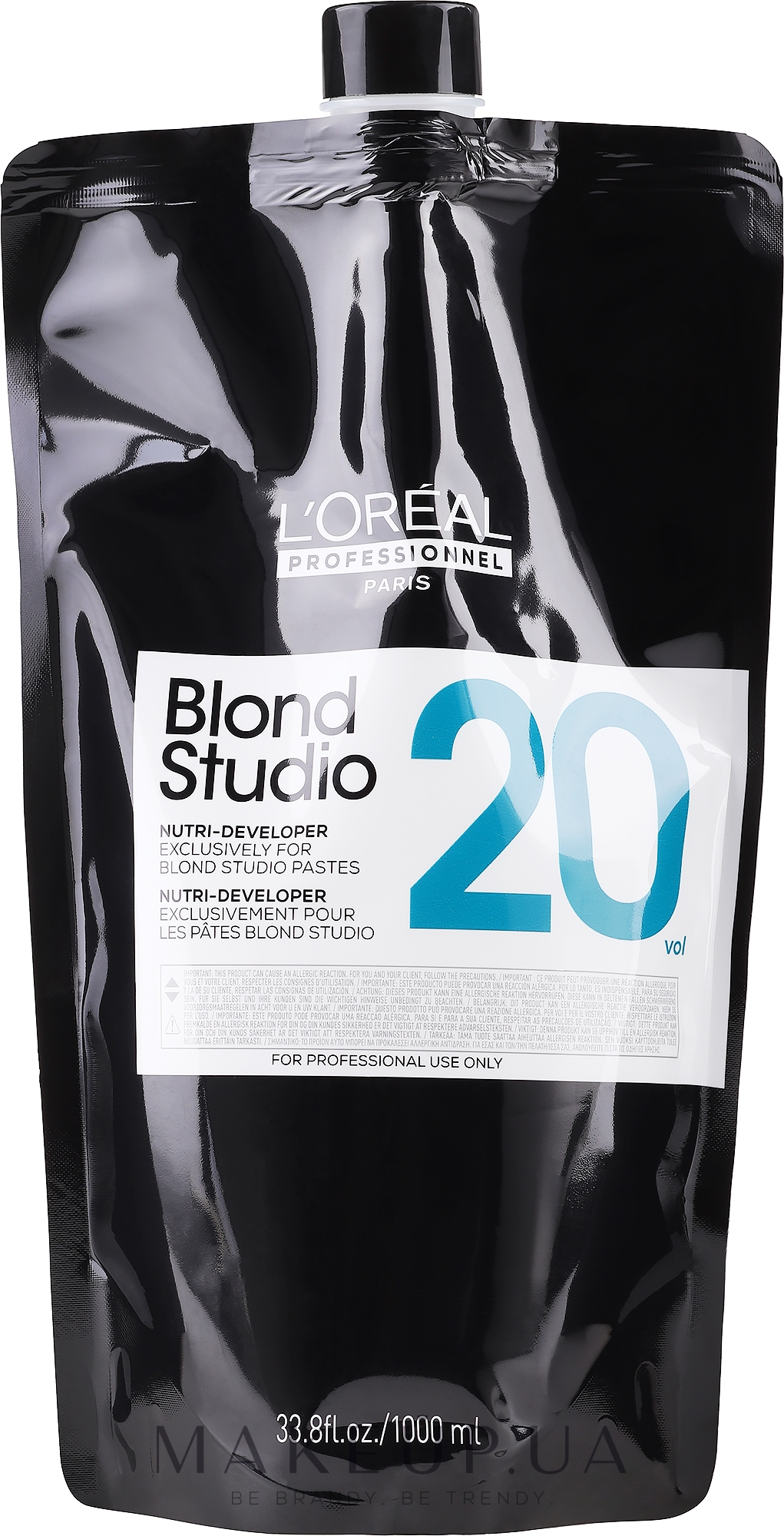 Питательный кремовый проявитель для осветленных волос 6% - L'Oreal Professionnel Blond Studio Creamy Nutri-Developer Vol.20 — фото 1000ml