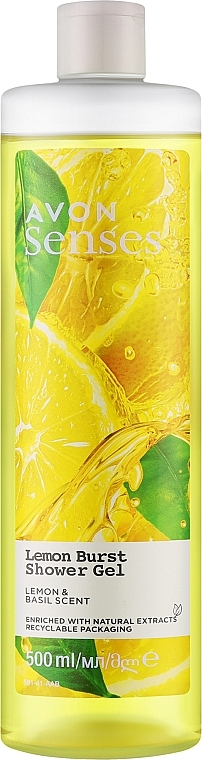 Гель для душа "Цитрусовый заряд" - Avon Senses Lemon Burst Shower Gel — фото N1