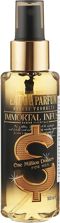 Парфюмированный спрей для мужчин - Immortal Infuse One Million Dollars Eau De Parfum Spray — фото N1